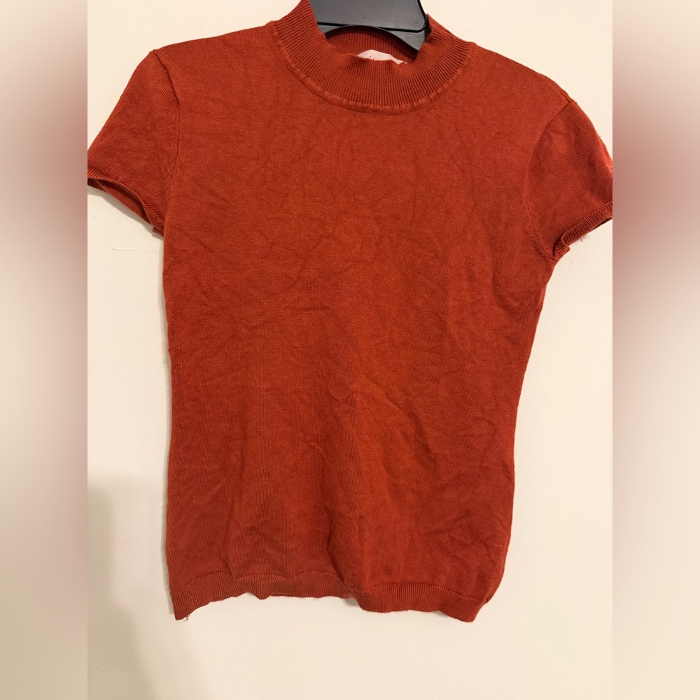 Marshalls Burnt Orange Short Sleeve Top